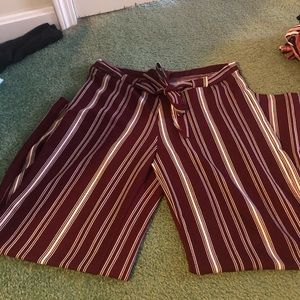 striped palazzo pants